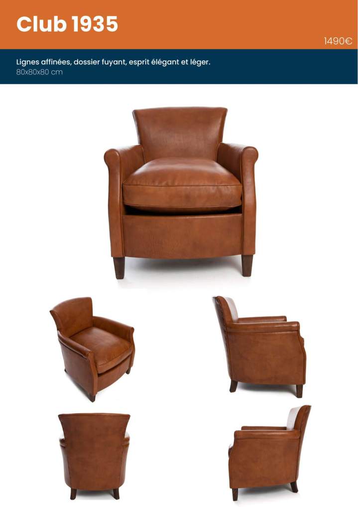 Fauteuils clubs neufs Fontenay-le-Comte.