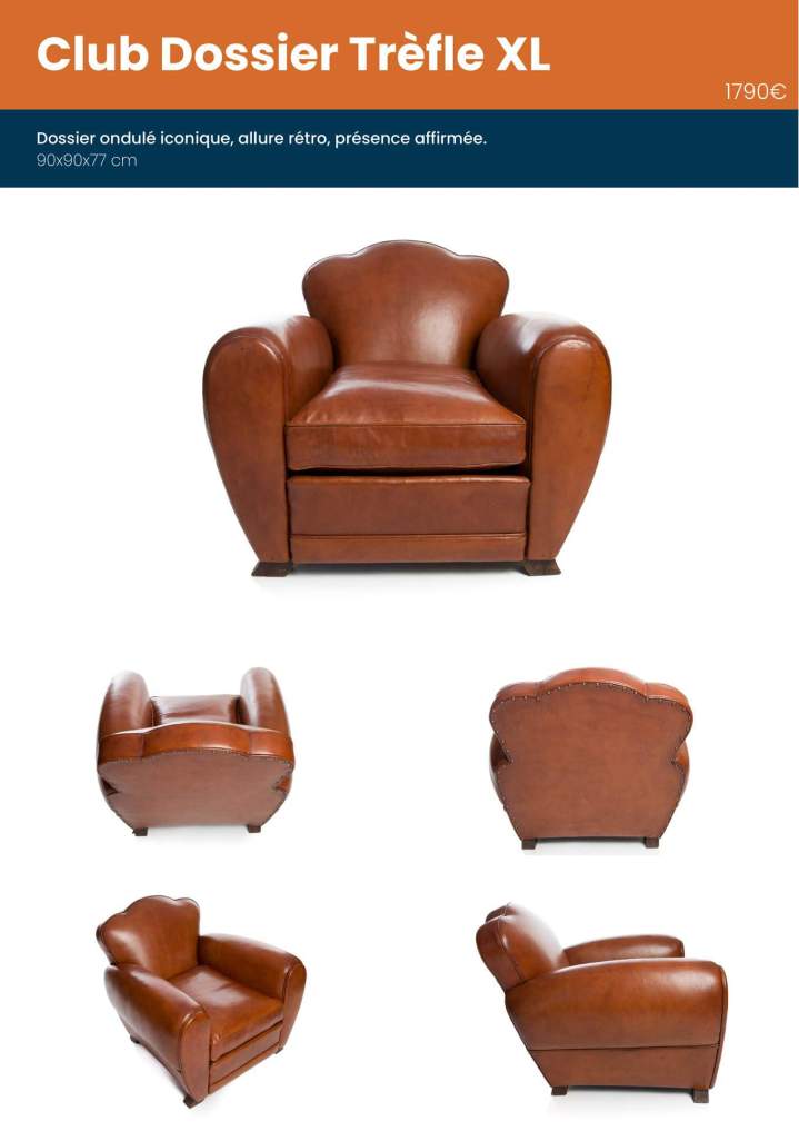 Fauteuils clubs neufs Fontenay-le-Comte.