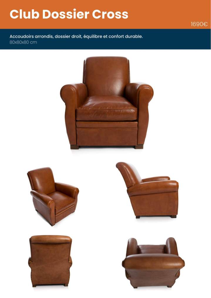 Fauteuils clubs neufs Fontenay-le-Comte.