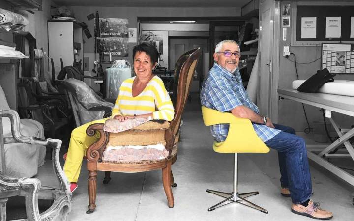 Mns et Mme Gobin de Tapissier décorateur Fontenay-le-Comte