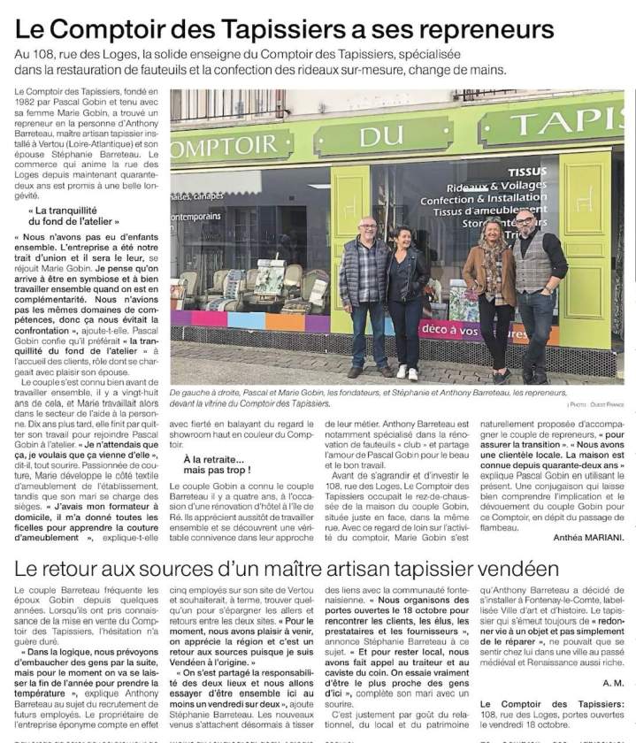 Le Comptoir des tapissiers Vertou